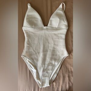 J. Crew Cream Crochet One Piece